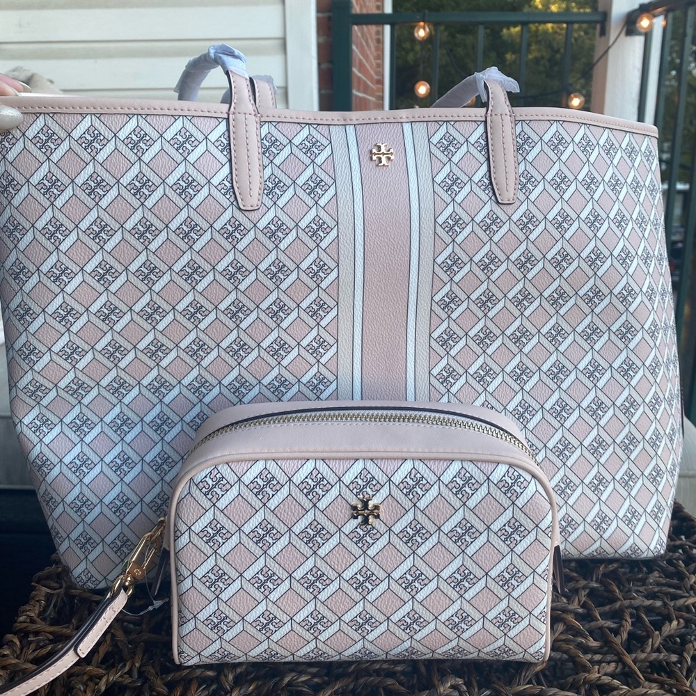 Tory Burch Geo Tote & Wristlet